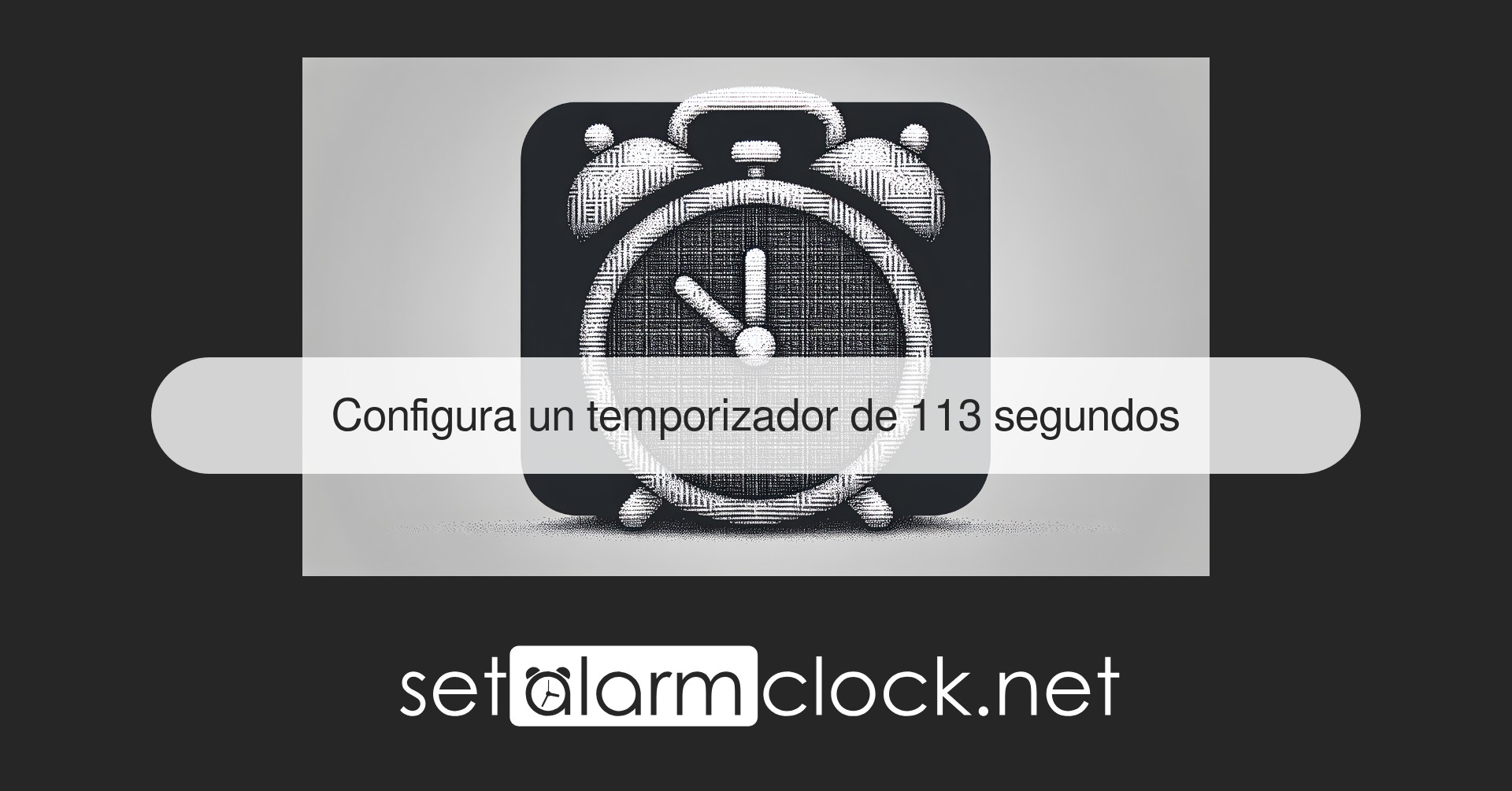 Configura un temporizador de 113 segundos – Temporizador de cuenta atrás online gratis