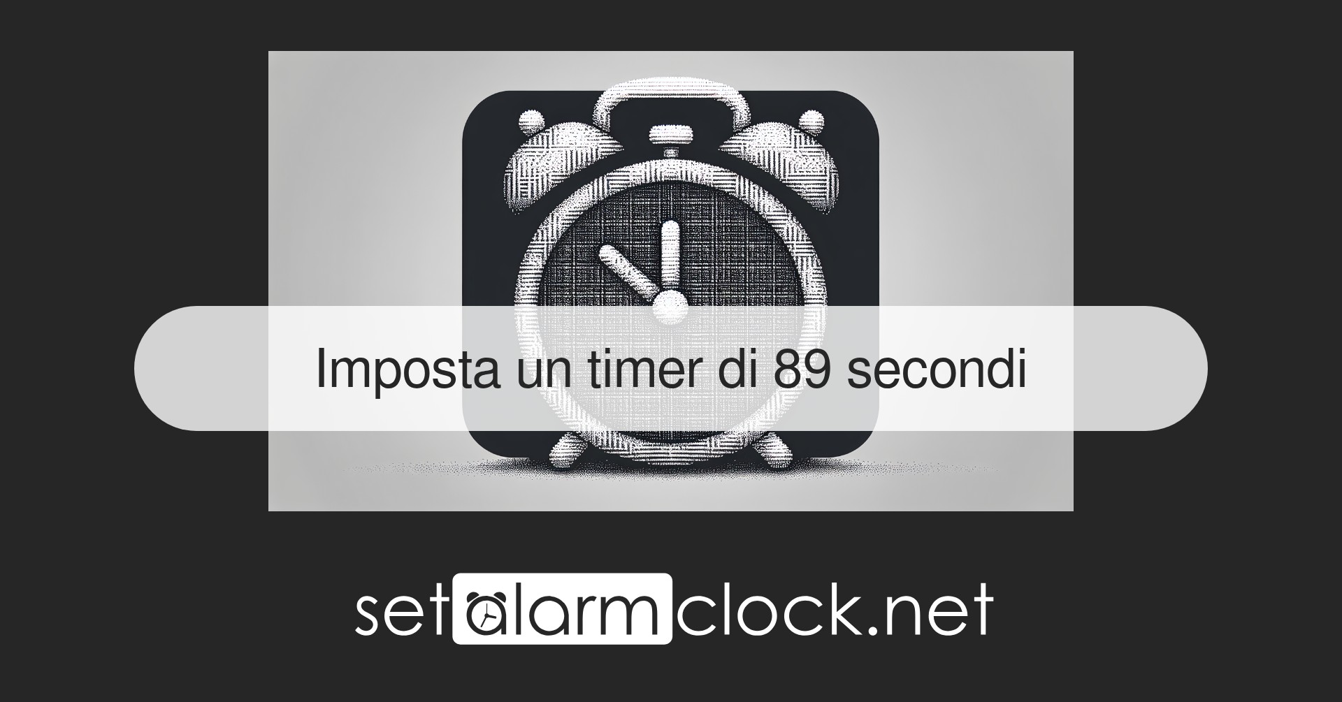 Imposta un timer di 89 secondi – Timer conto alla rovescia online gratis