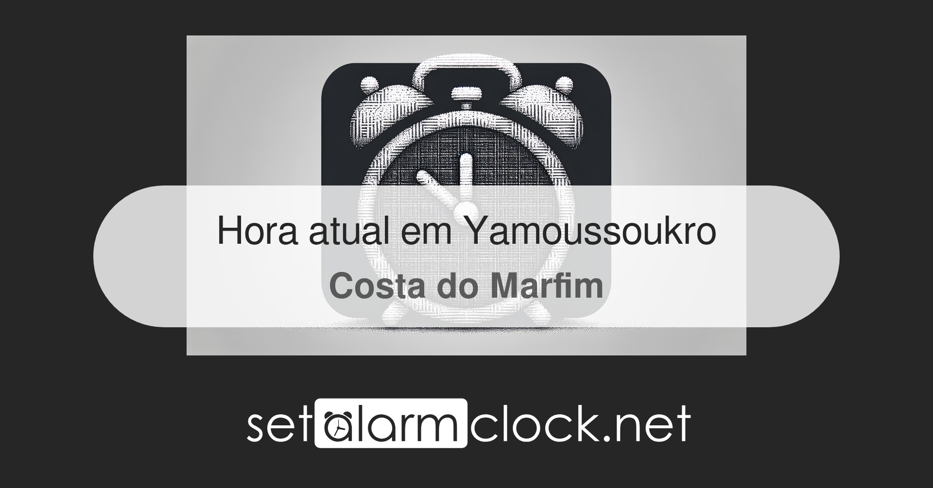 Hora atual em Yamoussoukro, Costa do Marfim – Relógio mundial